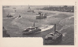 New York City, View From East River Bridge, Boat Traffic, Harbor, C1900s Vintage Postcard - Ponti E Gallerie