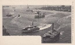 New York City, View From East River Bridge, Boat Traffic, Harbor, C1900s Vintage Postcard - Brücken Und Tunnel