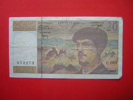 1 BILLET BANQUE DE FRANCE 20 FRANCS  VINGT FRANCS DEBUSSY   1997 - 20 F 1980-1997 ''Debussy''