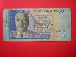 1 BILLET BANK OF MAURITIUS  RS 50 FIFTY  RUPEES  1999 - Maurice