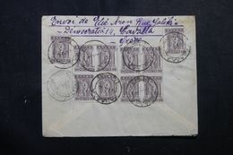 GRECE - Enveloppe En Recommandé De Cavalla Pour Paris En 1923, Affranchissement Plaisant Au Verso  - L 63173 - Storia Postale