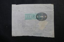 INDE - Timbre Fical Type Victoria Sur Demi Connaissement En 1908 + Fiscal Français - L 63186 - 1902-11  Edward VII