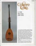 Revue De Musique -  Gitarre & Laute - N° 3 - 1992 - Muziek