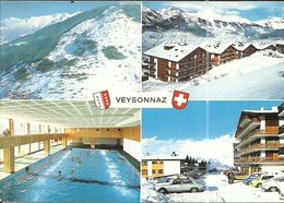 ( VEYSONNAZ      )  (  VALAIS     ) ( SUISSE ) STATION EN HIVER - Veysonnaz