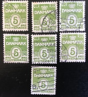 Danmark - D1/16 - 1917 - (°)used -  Cijfer 'Golf-type' - Sammlungen