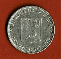 VENEZUELA / CINQUANTE CENTIMOS / BOLIVAR LIBERTADOR / 1995 - Venezuela