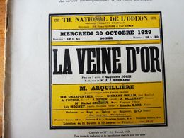 LA VEINE D'OR , De Guglielmo Zorzi  (origine-> La Petite Illustration, Daté 1929 ) -  Pub Attelier GOUFFÉ - French Authors