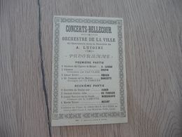 Programme Chromo Litho Concerts Bellecour Lyon ALuigini - Programs