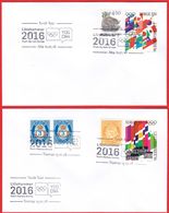 NORWAY - Lillehammer 2016 «Winter Youth Olympics - Torch Tour, Compl. All Postmarks» (read More Below - Study 22 Scans) - Invierno 2016: Lillehammer (Juegos Olímpicos De La Juventud)