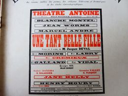 UNE TANT BELLE FILLE De Jacques Deval (origine:La Petite Illustration, Daté 1929 ) - Pub Le PIANO à Travers Les Styles - French Authors