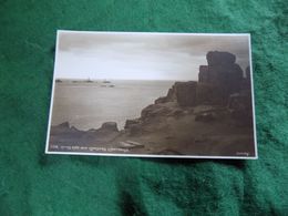 VINTAGE UK ENGLAND: CORNWALL Land's End And Longships Lighthouse Sepia Judges - Land's End