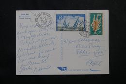 NOUVELLE CALÉDONIE - Affranchissement Plaisant De Pont Des Français Sur Carte Postale En 1973 Pour Paris - L 63281 - Covers & Documents