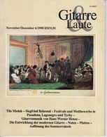 Revue De Musique -  Gitarre & Laute - N° 6 - 1990 - - Música