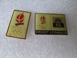 PIN'S   LOT 2  ALBERTVILLE 92  JEUX OLYMPIQUE - Jeux Olympiques