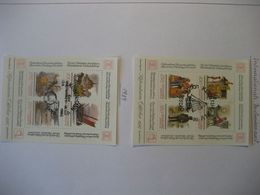 Dänemark 1987- 2 Block HAFNIA Internationale Briefmarkenausstellung Mit Sonderstempel - Blokken & Velletjes