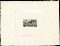 France 976 Artist Proof Hand Painted. Epreuve D'artiste Aquarellée. 1954 Lourdes  Church - Artist Proofs