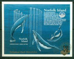 NORFOLK ISLAND 1995 Mi BL 15 I** Stamp Exhibition JAKARTA '95 - Whale [A1523] - Baleines