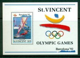 ST VINCENT 1992 Mi BL 205** Olympic Summer Games, Barcelona – Wind Surfing [A2507] - Summer 1992: Barcelona