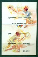 BULGARIA 1990 Mi BL 211B** Olympic Summer Games, Barcelona – Tennis [A3135] - Summer 1992: Barcelona