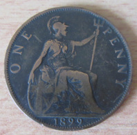 Grande-Bretagne / Angleterre - Monnaie One Penny Victoria Queen 1899 - D. 1 Penny