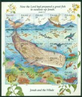 PALAU 1993 Mi 661-85 Mini Sheet** Jonah And The Whale [A1678] - Baleines