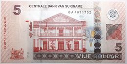 Surinam - 5 Dollars - 2012 - PICK 162b - NEUF - Surinam