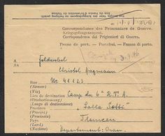 1946 PRISONNIERS DE GUERRE - KRIEGSGEFANGENENPOST - LAGHOUAT,  DÉPOT / LAGER ALMA IV, ALGERIE A TIEMCEN, CAMP D.6iem R.T - Brieven En Documenten