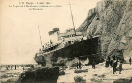 Dieppe * Le Paquebot Newhaven échoué Sur La Côte De Berneval * échouage * 5 Aout 1924 - Dieppe