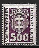 DANTZIG    -    TAXE   -   1921 .  Y&T N° 13 **. - Portomarken