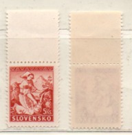 Slowakei 1939 Trachten MiNr.: 45A Postfrisch Oberrand; Slovakia, MNH Margin Scott: 42, Yt: 52, Sg: 49, AFA: 51 - Ungebraucht