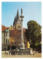 Eichstätt - Residenzplatz Mit Mariensäule Und Der Dom Im Hintergrund - Eichstaett