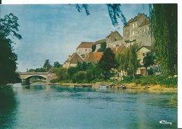 PESMES     ( HAUTE-SAÔNE )       LE PONT SUR L'OGNON ET LE CHÂTEAU - Pesmes