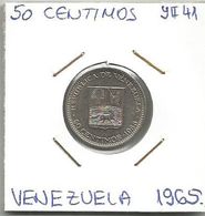 C11 Venezuela 50 Centimos 1965. Y#41 - Venezuela