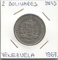 C12 Venezuela 2 Bolivares 1967. Y#43 - Venezuela