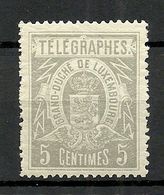 LUXEMBOURG 1890 Telegraph Telegraphes Telegrafenmarke Michel 1 * - Télégraphes