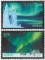 Norway   2001   Sc#1318-9  Aurora Borealis Set  MNH  2016 Scott Value $4.25 - Ungebraucht