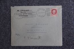 Enveloppe Publicitaire - NARBONNE , Maître DROUET, Notaire - 1900 – 1949