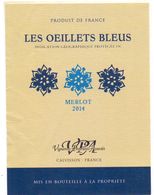 Etiket Etiquette - Vin - Wijn - Les Oeillets Bleus - Calvisson - Autres & Non Classés