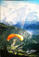 Parapente à PLAINE-JOUX  (Mont Blanc) -  CPM Obliteration 2004 - Paracaidismo