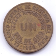 PERU 1962: 1 Sol De Oro, KM 222 - Peru