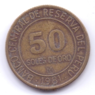 PERU 1981: 50 Soles De Oro, KM 273 - Peru