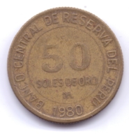 PERU 1980: 50 Soles De Oro, KM 273 - Peru