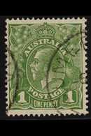 1926-30  1d Sage-green KGV Head DIE II Perf 13½x12½, SG 95b, Very Fine Cds Used, Very Fresh. For More Images, Please Vis - Sonstige & Ohne Zuordnung