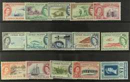 1953-61  QEII Pictorial Definitive Complete Set, SG 148/61a, Never Hinged Mint. (15 Stamps) For More Images, Please Visi - Kaimaninseln