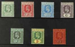 1906-12  KEVII Wmk Mult Crown CA, New Colours Complete Set, SG 118/24, Very Fine Mint (7 Stamps). For More Images, Pleas - Fidschi-Inseln (...-1970)