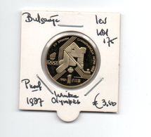 BULGARIJE LEV 1987 PROOF WINTER OLYMPICS - Bulgarie