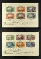 FRENCH  1941 "France Libre" Overprints Complete Set On Two Registered Covers, SG F65/76, Addressed To Australia Tied By  - Sonstige & Ohne Zuordnung
