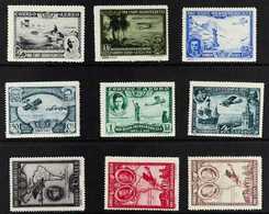1930  Spanish-American Expo Complete Air Set, SG 643/651, Fine Mint. (9 Stamps) For More Images, Please Visit Http://www - Sonstige & Ohne Zuordnung