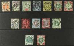 1887-00  Jubilee Set Complete, SG 197/211, 213/14, Superb Choice Cds Used. Lovely (14 Stamps) For More Images, Please Vi - Sonstige & Ohne Zuordnung