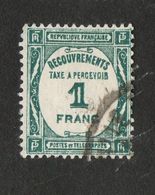 FRANCE Taxe N° YT 55  1C Olive - 1859-1955 Used